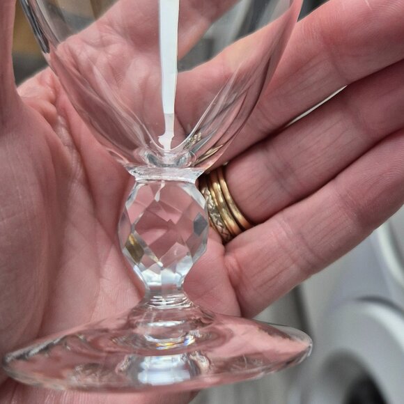 5 Orrefors Sweden Very Fine Cocktail Liquor Glasses with Prism Ball Stem - Picture 5 of 6